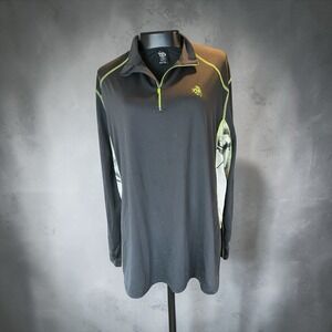 Legendary Whitetails Real Tree 1/4 Zip Black & Camo Pullover Women's Size XLT